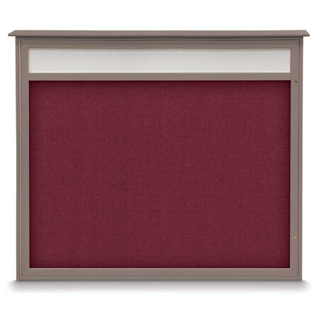 United Visual Products Double Door Enclosed Indoor Letterboard UV11255-BRONZE-HUNGRN
